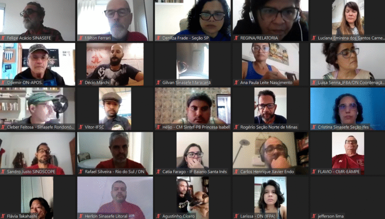 174ª Plena do Sinasefe delibera por fortalecer greve nacional e incorpora pauta unificada da Educação Federal