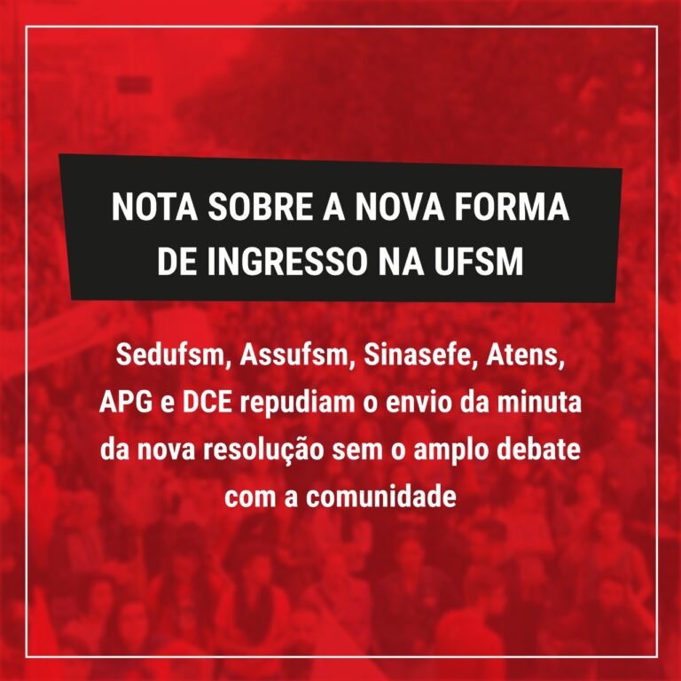 Sinasefe assina nota conjunta em defesa do fortalecimento do ENEM