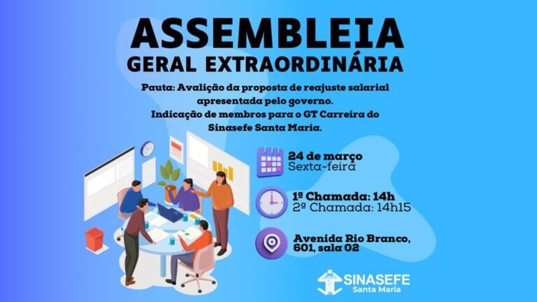 Assembleia nesta sexta avalia proposta de reajuste do governo