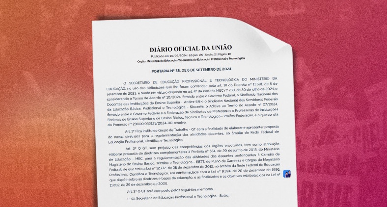  Governo oficializa GT de regulamentação de atividades docentes