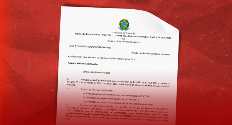 GT que discute RSC-TAES reúne-se dias 20 e 21/03