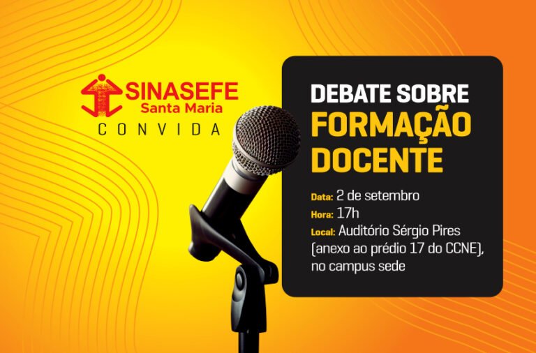 Diretora do Sinasefe SM participa de debate sobre formação docente