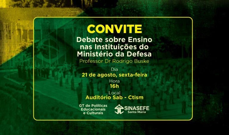 GT de Políticas Educacionais debate ensino em Instituições vinculadas ao Ministério da Defesa
